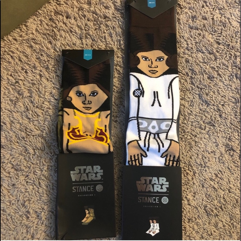 💛NWT Stance Princess Leia & Jabba the Hut Youth L